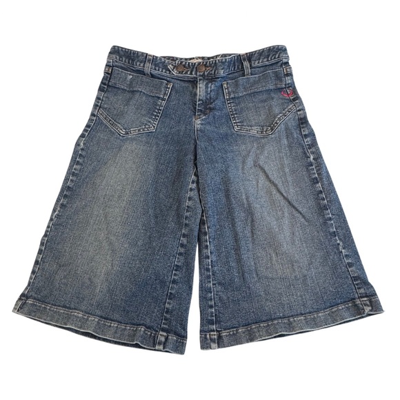 Vintage Stussy 90s Denim Midi Shorts - Picture 1 of 8